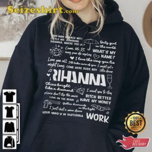 Rihanna Lyric Album Song Music Band Lift Me Up T-Shirt