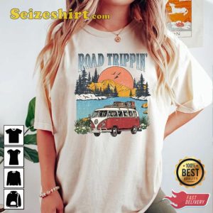 Road Trip Vintage Vacation Summer 2023 Desert Adventure Unisex Traveling T-Shirt2