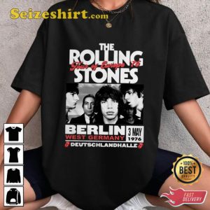 Rolling Stones Retro Band Concert Berlin Western Germany Unisex T-Shirt
