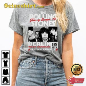 Rolling Stones Retro Band Concert Berlin Western Germany Unisex T-Shirt