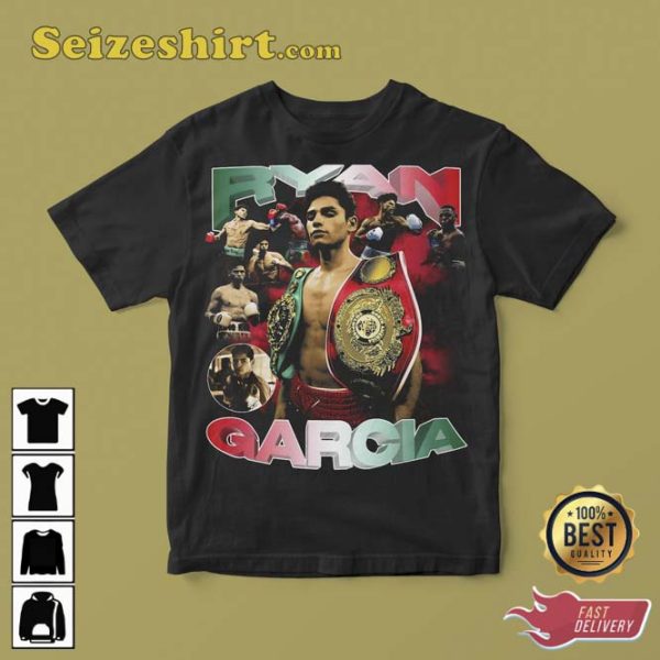 Ryan Garcia Vintage Bootleg Boxing Graphic Tee Shirt For Fans