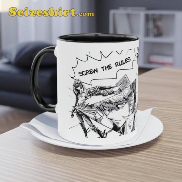 Seto Kaiba Manga Style Screw The Rules I Have Money Coffee Mug