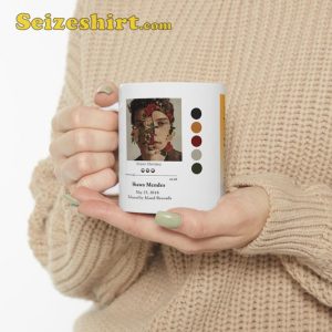 Shawn Mendes Inspired Tracklist Music Player Graphic Design Coffee Mug