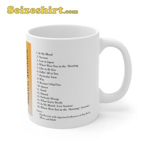 Shawn Mendes Inspired Tracklist Music Player Graphic Design Coffee Mug4