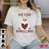 She A Bad Mama Llama Shirt Vintage Unisex Graphic