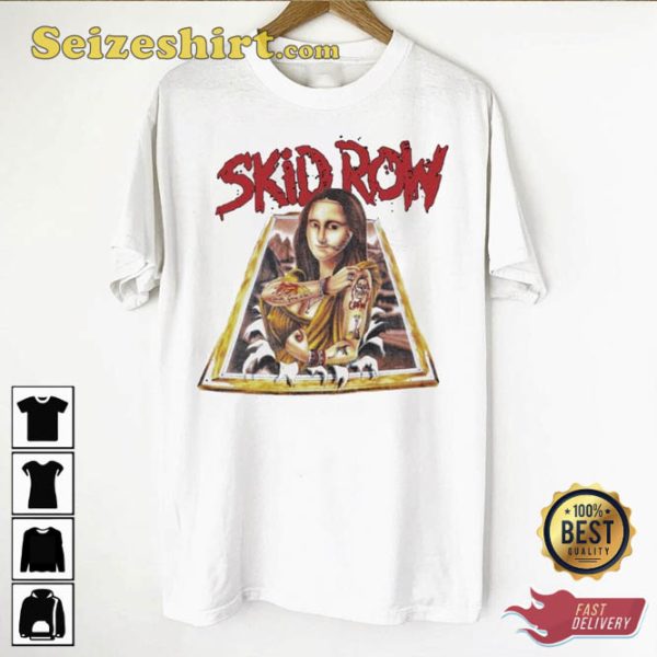 Skid Row Mona Lisa No Mourners Funerals 1989 Tour T-Shirt