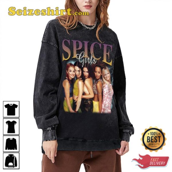 Spice Girls UK Pop Band RnB Vintage Gift For Fan T-Shirt Design