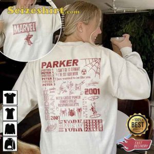 Super Hero Spider Man Marvel Peter Parker 2001 Sweatshirt