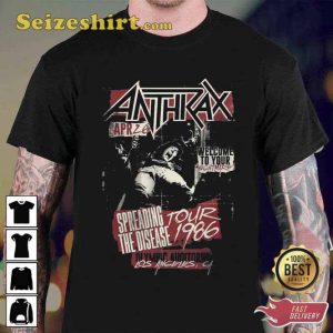 Spreading The Disease Tour 1986 Anthrax Rock Unisex T-Shirt
