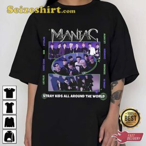 Stray Kids 2nd World Tour Maniac 2023 The Sound Unisex T-Shirt