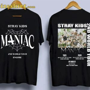 Stray Kids Maniac 2ND World Tour 2023 Tokyo Osaka Shirt