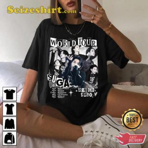 Suga Agust D Solo World Tour 2023 Kpop Lover Music Concert T-Shirt