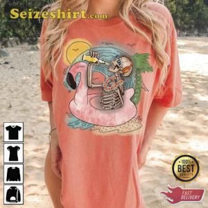 Summer Skeleton Beach Summertime Vibe Vacation Unisex T-Shirt