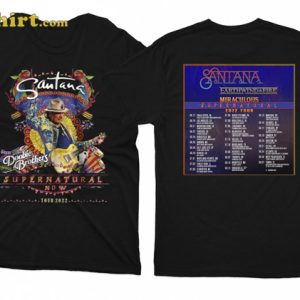 Summer Tour 2022 Carlos Santana And Date Supernatural Unisex T-Shirt