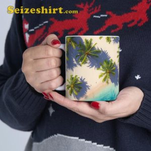 Summer Vibe Palm Tree Chilling Beach Vacation Ceramic Mug4