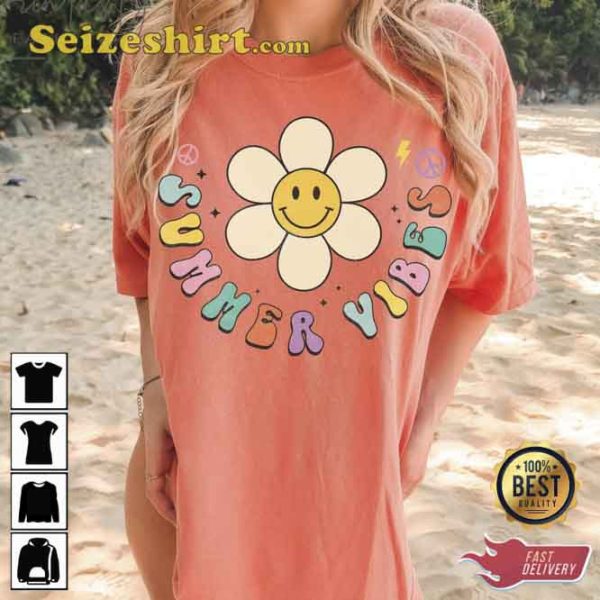 Summer Beach Vibes Flower Summertime Vacay Unisex T-shirt