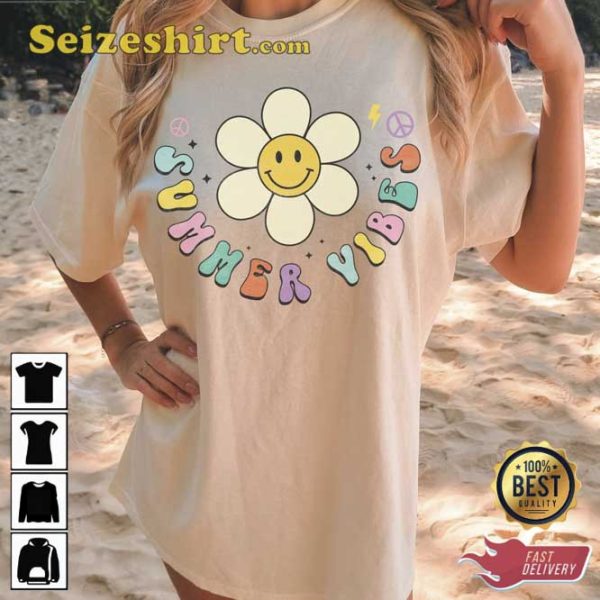 Summer Beach Vibes Flower Summertime Vacay Unisex T-shirt