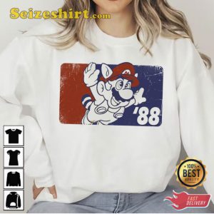 Super Mario Bros 88 Nintendo Sweatshirt Gaming Style Tee