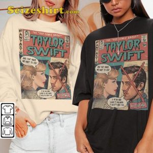 Swiftie All Too Well Vintage Comic Album Red Taylor Eras Tour 2023 T-Shirt2