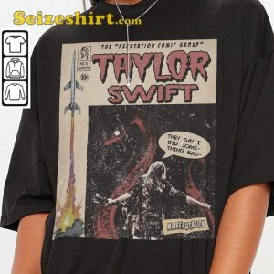 Swiftie Comic Book Album Rep Taylor Eras Tour 2023 Graphic Tee