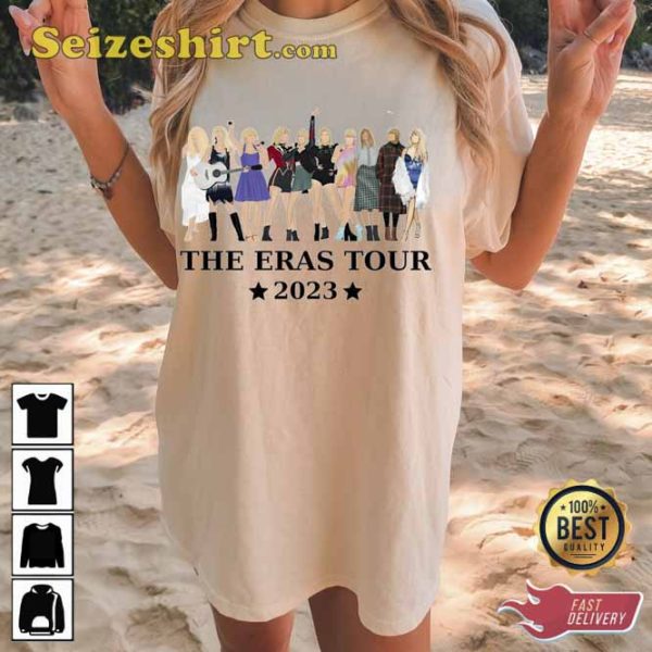 Swiftie Taylor All Version Eras Tour 2023 Pop Music Lover T-Shirt