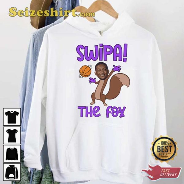 Swipa De aaron Fox Kings Basketball Funny Meme Unisex Hoodie