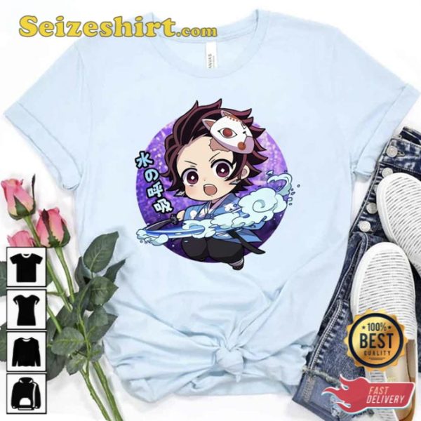 Tan With Cute Mask Entertainment District Arc Kimetsu no Yaiba T-Shirt