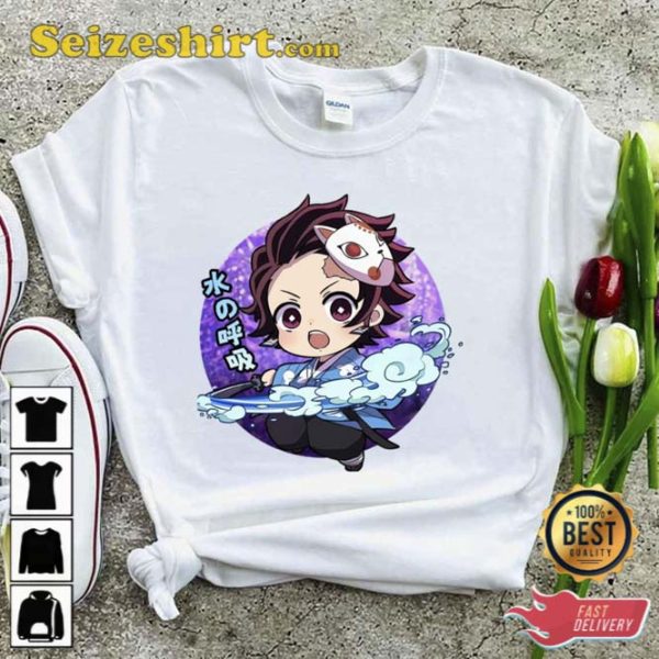 Tan With Cute Mask Entertainment District Arc Kimetsu no Yaiba T-Shirt