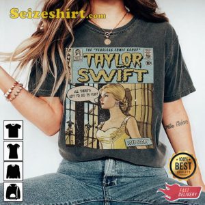 Taylor Comic Love Story Album Fearless Music Concert Tour 2023 Graphic Tee