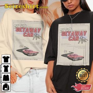 Taylor Getaway Car 90s Vintage Comic Art Style Music Concert T-Shirt