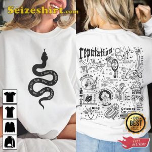 Taylor Music The Eras Tour Double Sides Tour Album Tracklist T-Shirt Design4