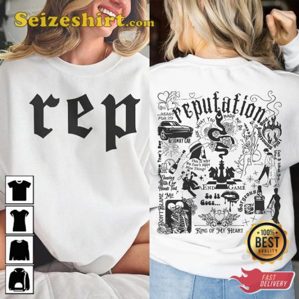 Taylor Music The Eras Tour Reputation Tracklist Tour Music Concert T-Shirt