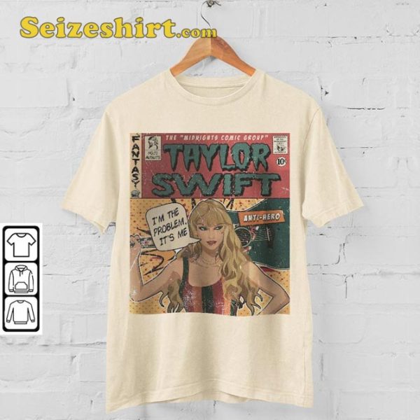 Taylor S Anti-Hero Comic Book Album The Eras Tour 2023 Graphic Tee