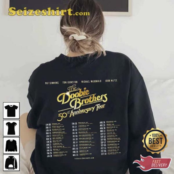 The Doobie Brothers 50th Anniversary Tour Shirt