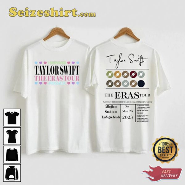 The Eras Tour Allegiant Stadium Las Vegas Nevada 2 Side Shirt