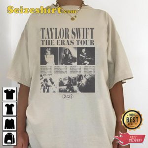 The Eras Tour 2023 Vintage Style 2 Side Taylors Version T-Shirt For Swifties