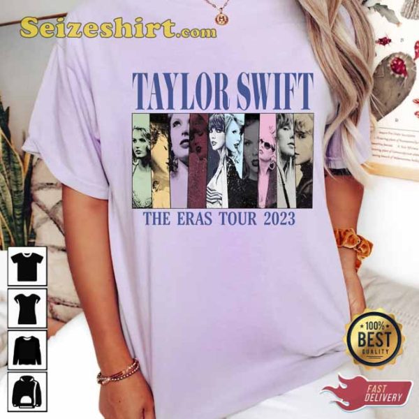 Taylor Shane Into Stage On Eras Tour 2023 T-Shirt