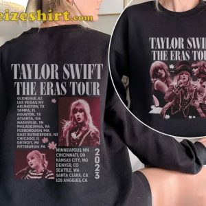 The Eras Tour Taylor Swiftie Eras Music Concert 2023 Tour Date Shirt