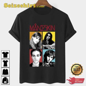 The Four Colors Of Maneskin Unisex T-Shirt Gift For Fan