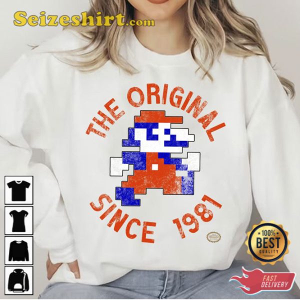 The Original Since 1981 Super Mario Sweatshirt Vintage Gamer Tee