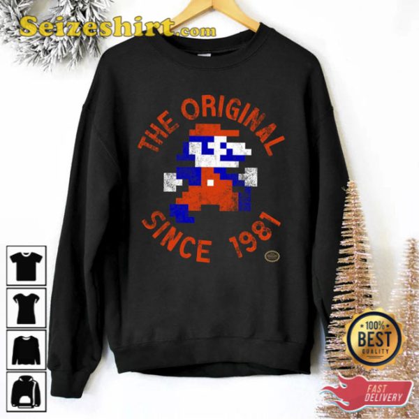 The Original Since 1981 Super Mario Sweatshirt Vintage Gamer Tee