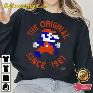 The Original Since 1981 Super Mario Sweatshirt Vintage Gamer Tee 3