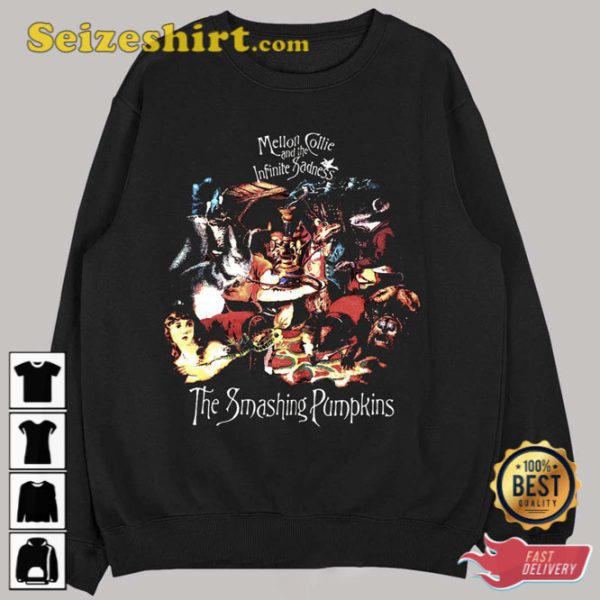 The Smashing Pumpkins 90s Rock Band Illustration Sweatshirt Gift For Fan