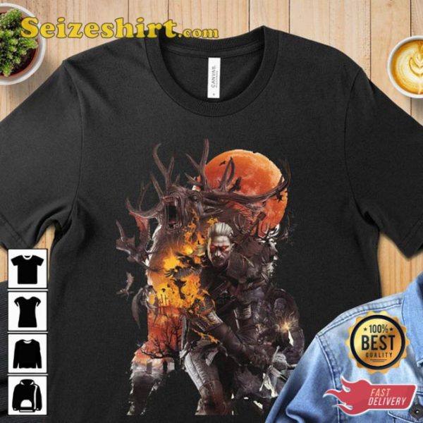 The Witcher Geralt of Rivia Gaming Video Unisex TShirt