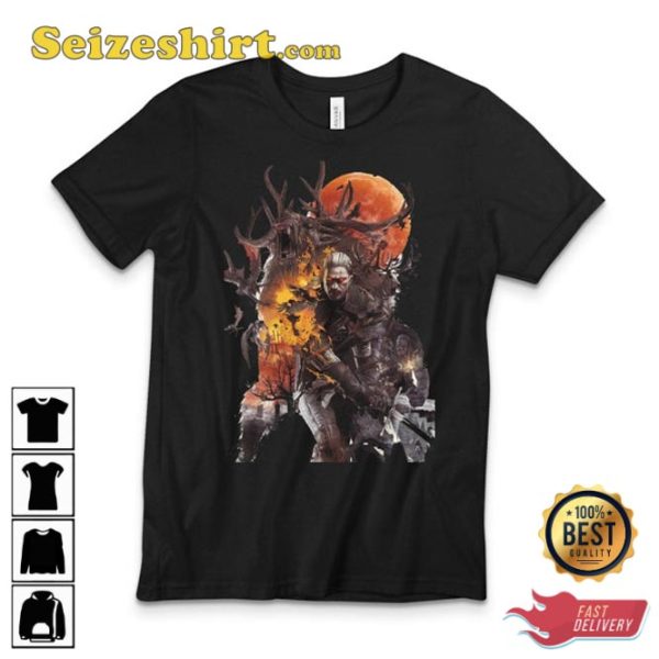 The Witcher Geralt of Rivia Gaming Video Unisex TShirt