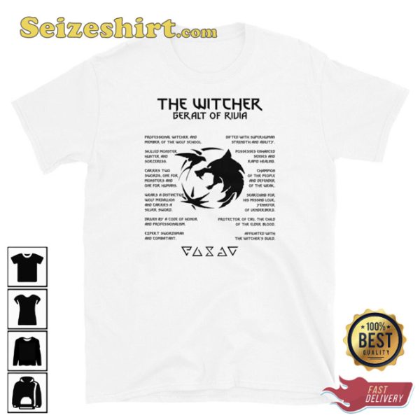 The Witcher Geralt of Rivia Unisex T-Shirt For Fans