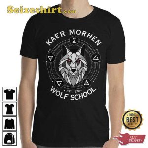 The Witcher Wolf Circle Of Elements Unisex T-Shirt For Fans