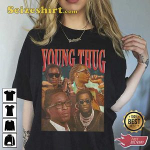 Thugger Young Thug Cool Glasses Gift for Fan Unisex T-Shirt