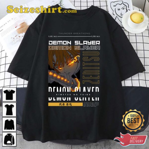 Thunder Breathing Zenitsu Kimetsu No Yaiba Unisex T-Shirt