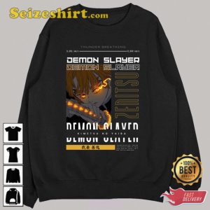 Thunder Breathing Zenitsu Kimetsu No Yaiba Unisex T-Shirt 2